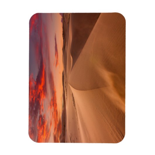 Sand Dunes in de woestijn bij Sunset Magneet (Verticaal)