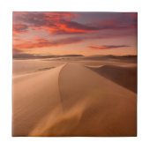 Sand Dunes in de woestijn bij Sunset Tegeltje (Voorkant)