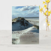 Sand Dunes Lighthouse Pastor Appreciation Kaart (Gele Bloem)