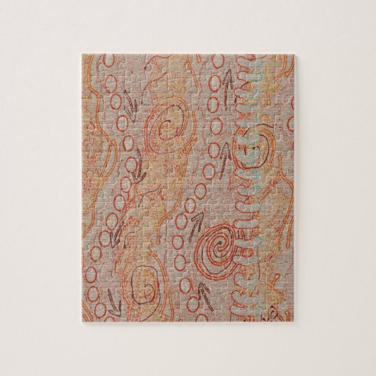 Sand Echoes Collectie #1 Aboriginal Art Legpuzzel (Verticaal)