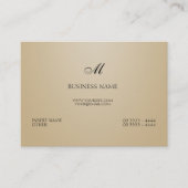 Sand Elegant en Monogram Visitekaartje (Voorkant)