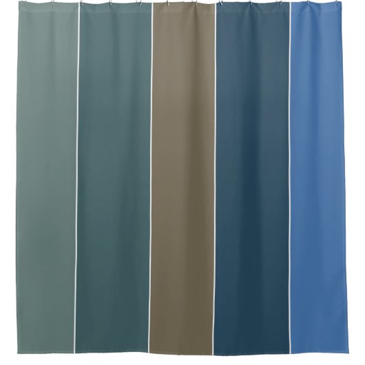 Sand- en Surf-kleuren van Barbados Douchegordijn (Voorkant)