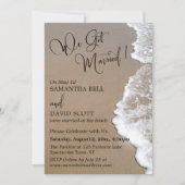 Sand & Foam Beach Foto, we zijn getrouwd Kaart (Voorkant)