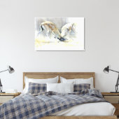 Sand Gazelles 2009 4 Canvas Afdruk (Insitu (Slaapkamer))