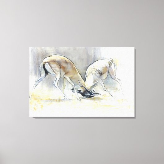Sand Gazelles 2009 4 Canvas Afdruk (Voorkant)