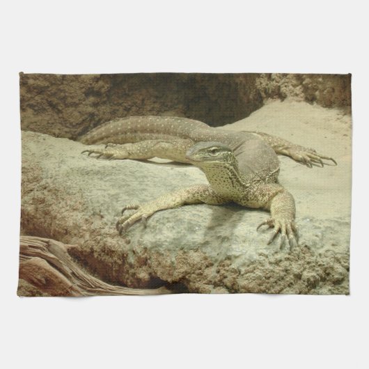 Sand goanna theedoek (Horizontaal)