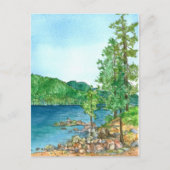 Sand Habor Lake Tahoe Waterverf schilderij Briefkaart (Voorkant)