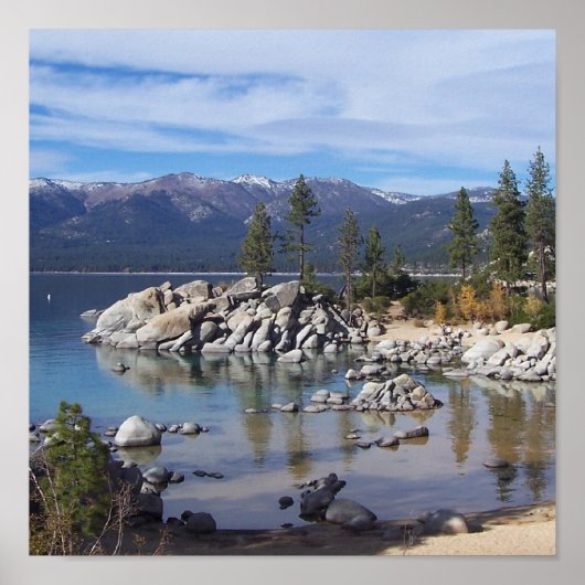 Sand Harbour Lake Tahoe Poster/Art Poster (Voorkant)