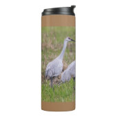 Sand Hill Crane Thermal Tumbler Thermosbeker (Gedraaid links)