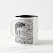 Sand Hill Cranes Tweekleurige Koffiemok (Voorkant links)