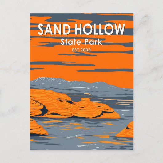 Sand Hollow State Park Utah Briefkaart (Voorkant)