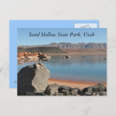 Sand Hollow State Park, Utah Briefkaart (Voorkant / Achterkant)