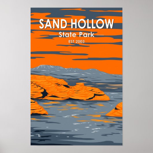 Sand Hollow State Park Utah Poster (Voorkant)