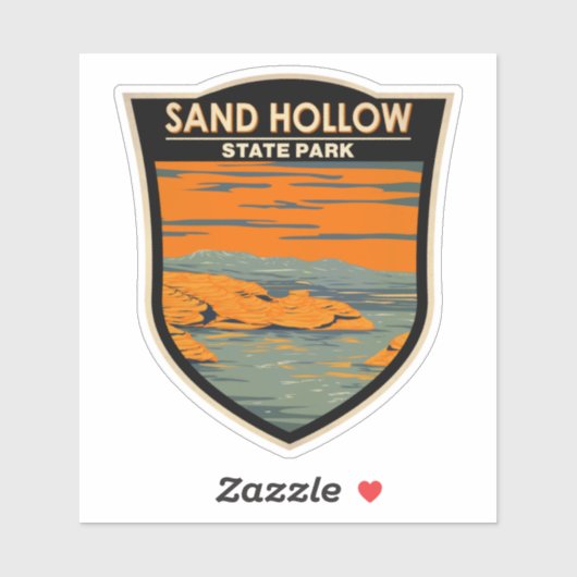 Sand Hollow State Park Utah  Sticker (Vel)