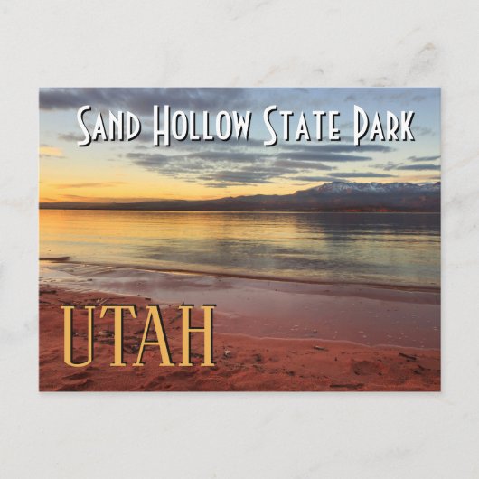Sand Hollow Utah Sunset Briefkaart (Voorkant)
