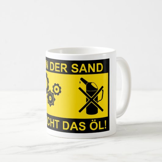 Sand im Getriebe Koffiemok (Voorkant rechts)