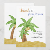 Sand is de nieuwe Kaart van de sneeuwvakantie (Voorkant / Achterkant)