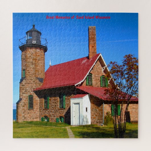 Sand Island Wisconsin. Jigzaag Puzzle Legpuzzel (Verticaal)