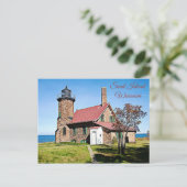 Sand Island, Wisconsin Light House Foto Briefkaart (Staand voorkant)