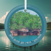 Sand Island Zee Caves in Wisconsin Glas Ornament