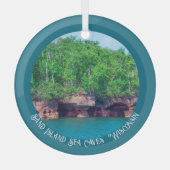 Sand Island Zee Caves in Wisconsin Glas Ornament (Voorkant)