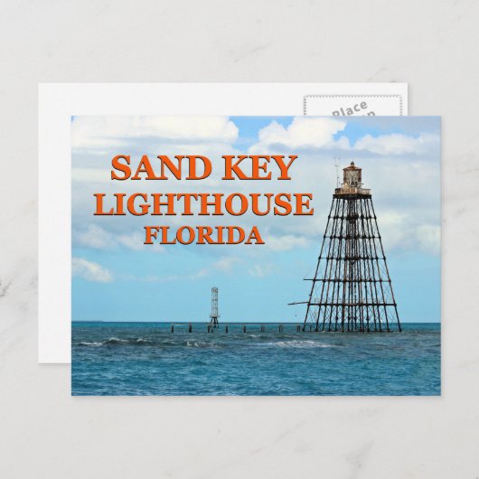 Sand Key Lighthouse, Briefkaart van Florida (Voorkant / Achterkant)