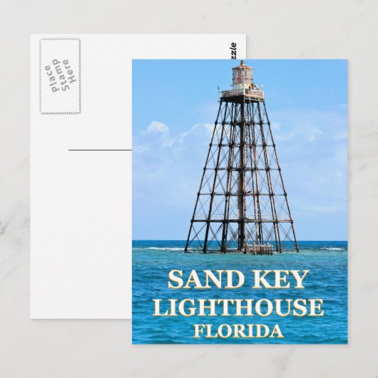 Sand Key Lighthouse, Briefkaart van Florida (Voorkant / Achterkant)