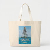 Sand Key Lighthouse, Florida Jumbo Canvas tas (Voorkant)