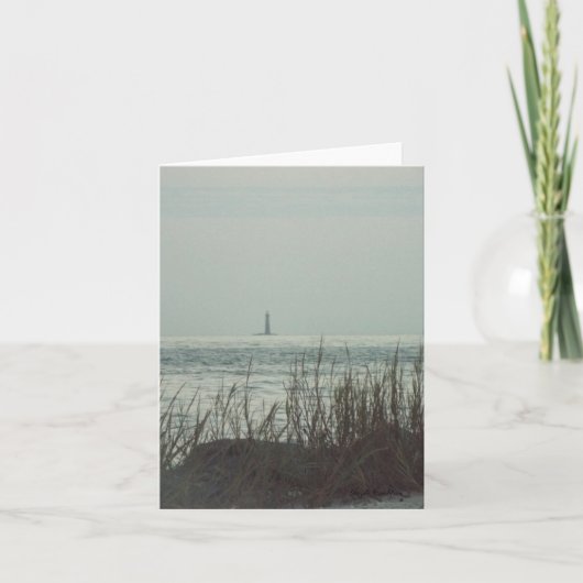 Sand Lighthouse Gulf Coast wenskaart Kaart (Voorkant)