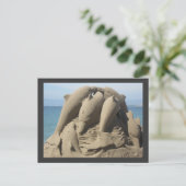 Sand Made Dolphins Briefkaart (Staand voorkant)