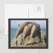Sand Made Dolphins Briefkaart (Voorkant / Achterkant)