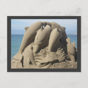 Sand Made Dolphins Briefkaart