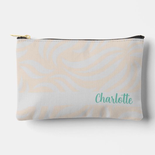 Sand Minimalist Modern Foliage Personalized Name Etui (Voorkant)