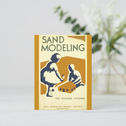 Sand Modelling for Younger Children Briefkaart (Staand voorkant)