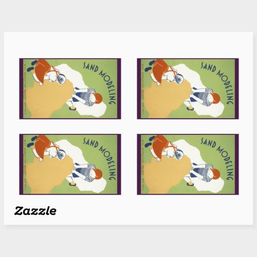 Sand Modelling Rechthoekige Sticker (Vel)