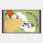 Sand Modelling Rechthoekige Sticker (Voorkant)