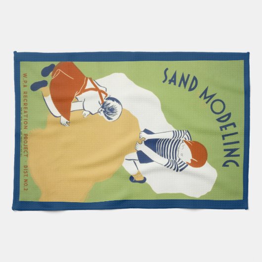 Sand Modelling Theedoek (Horizontaal)