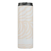 Sand Modern Chic Simple Personalized Travel Mug Thermosbeker (Achterkant)