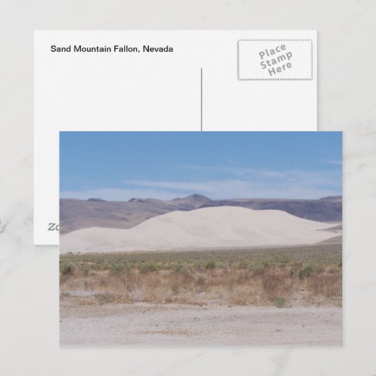 Sand Mountain Fallon, Nevada Briefkaart (Voorkant / Achterkant)