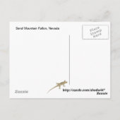 Sand Mountain Fallon, Nevada Briefkaart (Achterkant)