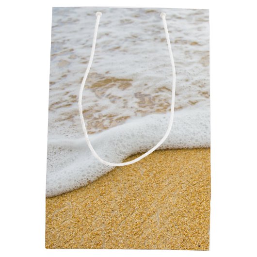 Sand n Surf Welkom Bestemming Trouwpapier Tas Medium Cadeauzakje (Achterkant)