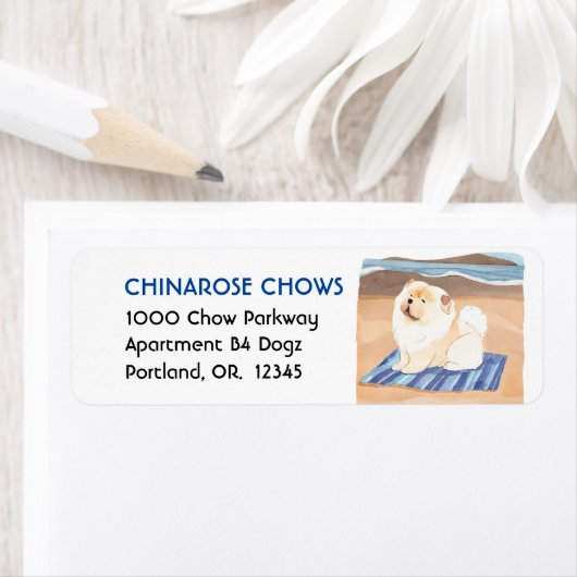 SAND N' ZEE Chow adresetiketten Etiket (Insitu)