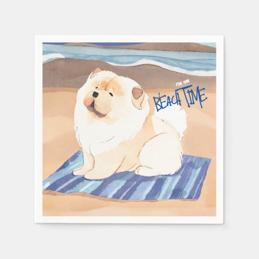 SAND N' ZEE Chow Chow Dog Servet (Voorkant)