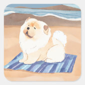SAND N' ZEE Cream Chow Hond stickers (Voorkant)