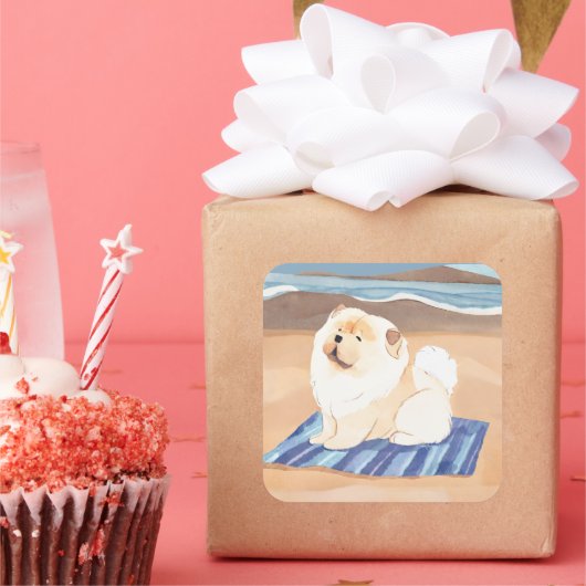 SAND N' ZEE Cream Chow Hond stickers (Feest)