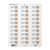 SAND N' ZEE Rode Chow adresetiketten Etiket (Full Sheet)