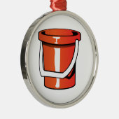 Sand Pail Bucket Metalen Ornament (Rechts)