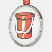 Sand Pail Bucket Metalen Ornament (Links)