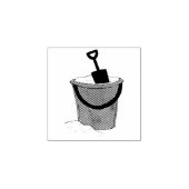 Sand Pail Bucket Shovel Beach Toys Rubber Stempel (Afrduk)