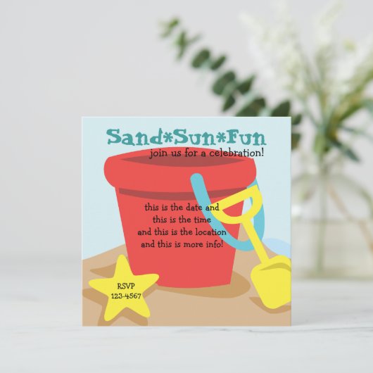 Sand Pail Kaart (Staand voorkant)